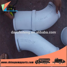 DN125 concrete pump spare parts ceramic lined wear resistant pipe elbow